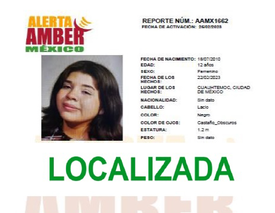 Alerta Amber Haely