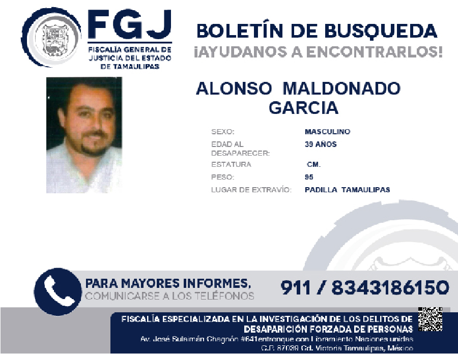 Boletin de Busqueda Alonso