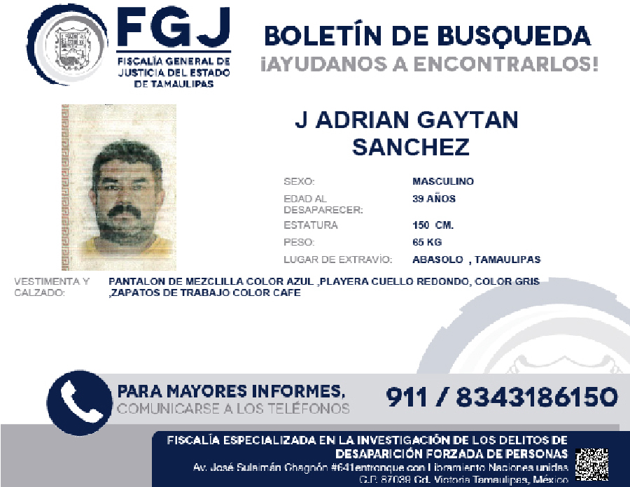 Boletin de Busqueda J Adrian