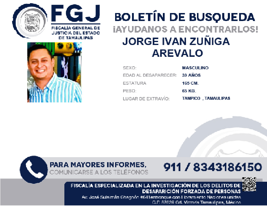 Boletin de Busqueda Jorge Ivan