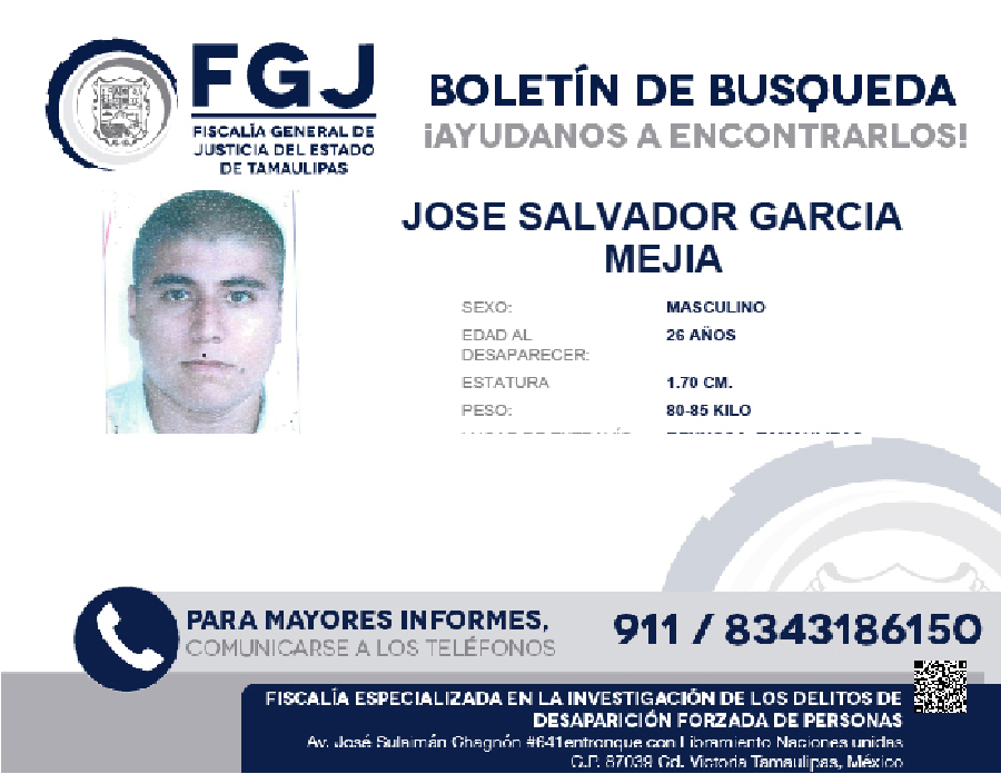 Boletin de Busqueda Jose Salvador