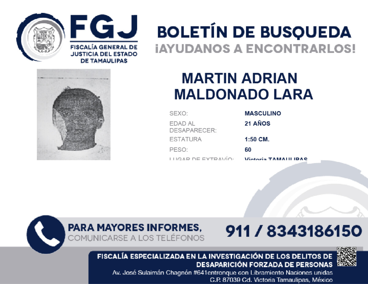 Boletin de Busqueda Martin Adrian