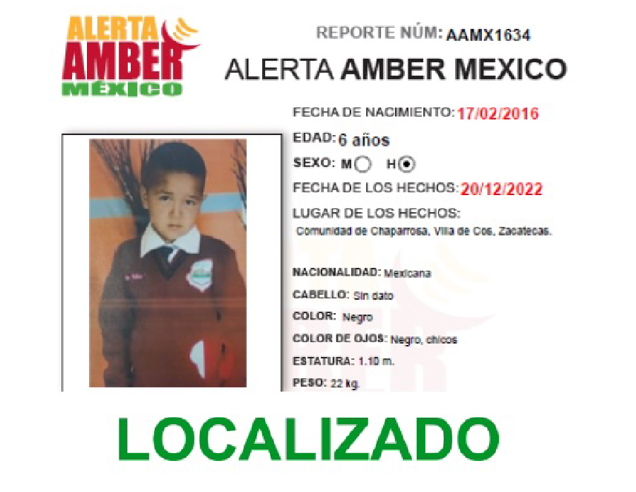 Alerta Amber Anthony