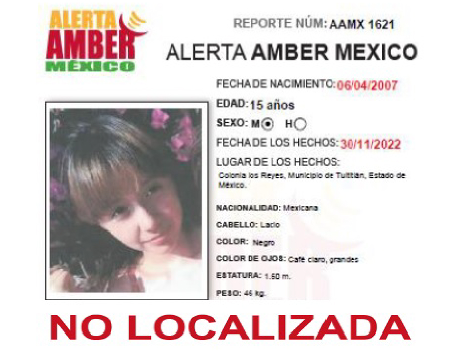 Alerta Amber Alexandra