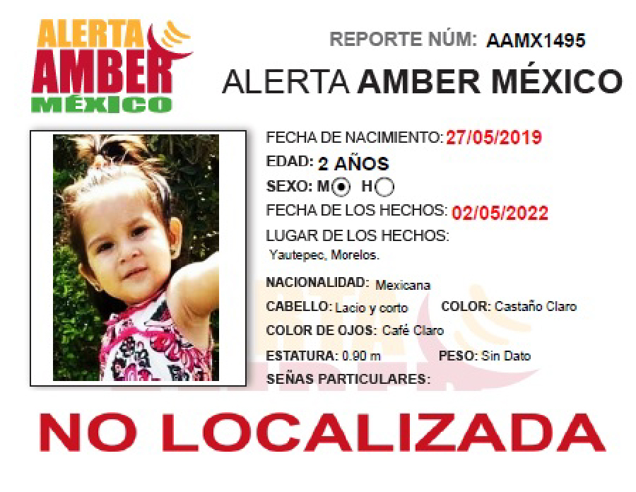 Alerta Amber Ximena