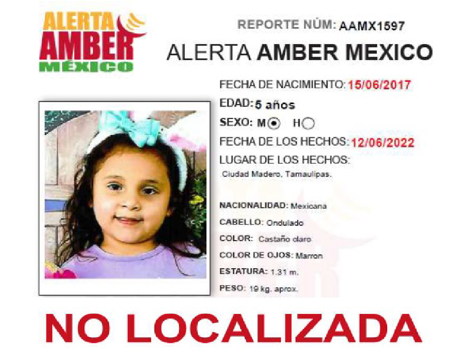 Alerta Amber Angela Fernanda