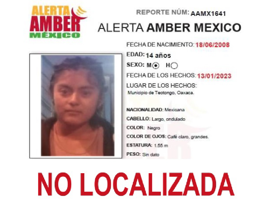 Alerta Amber Guadalupe