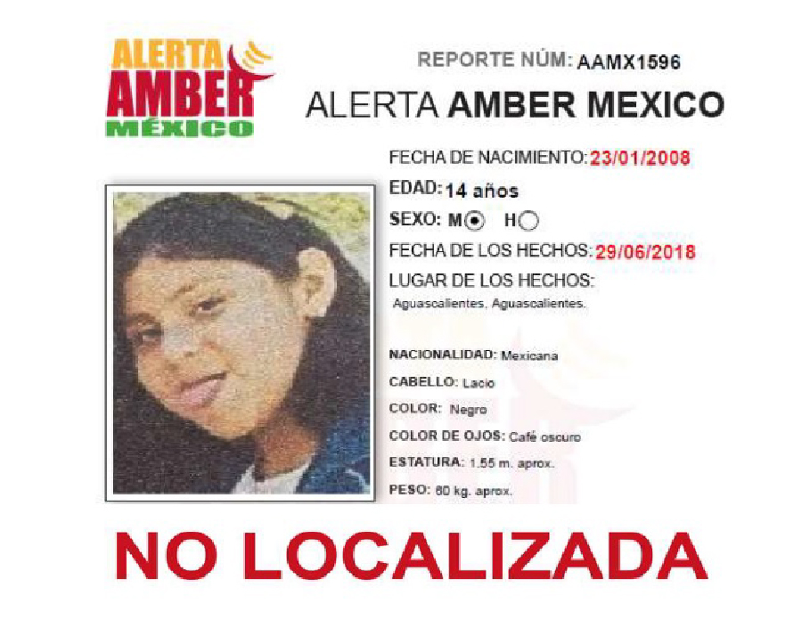 Alerta Amber Juliette Guadalupe