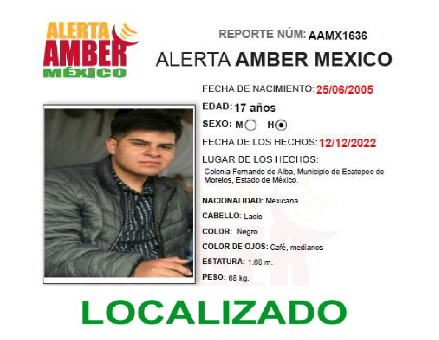 Alerta Amber Luis Felipe