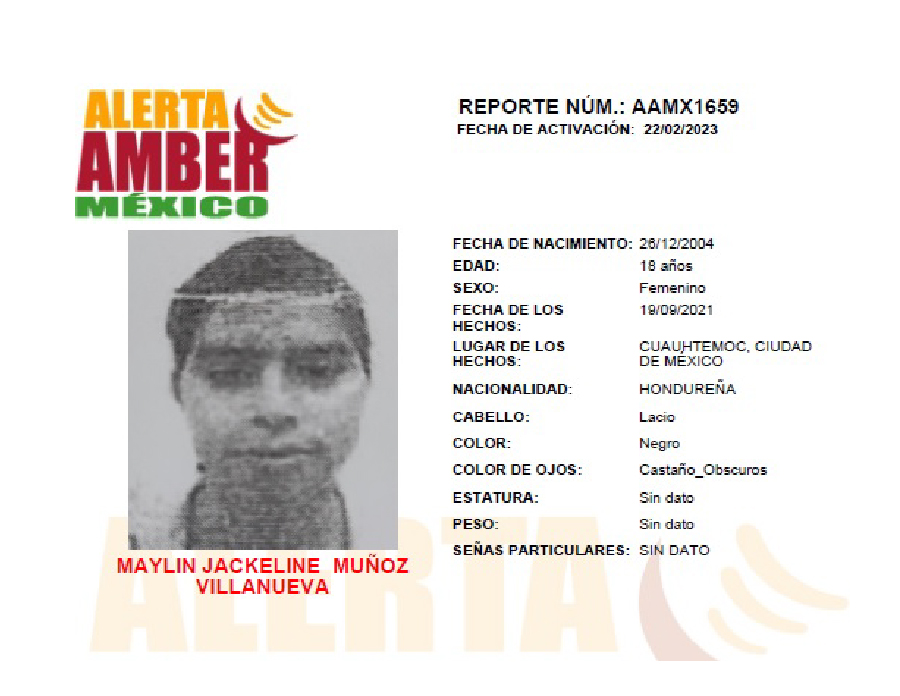 Alerta Amber Maylin