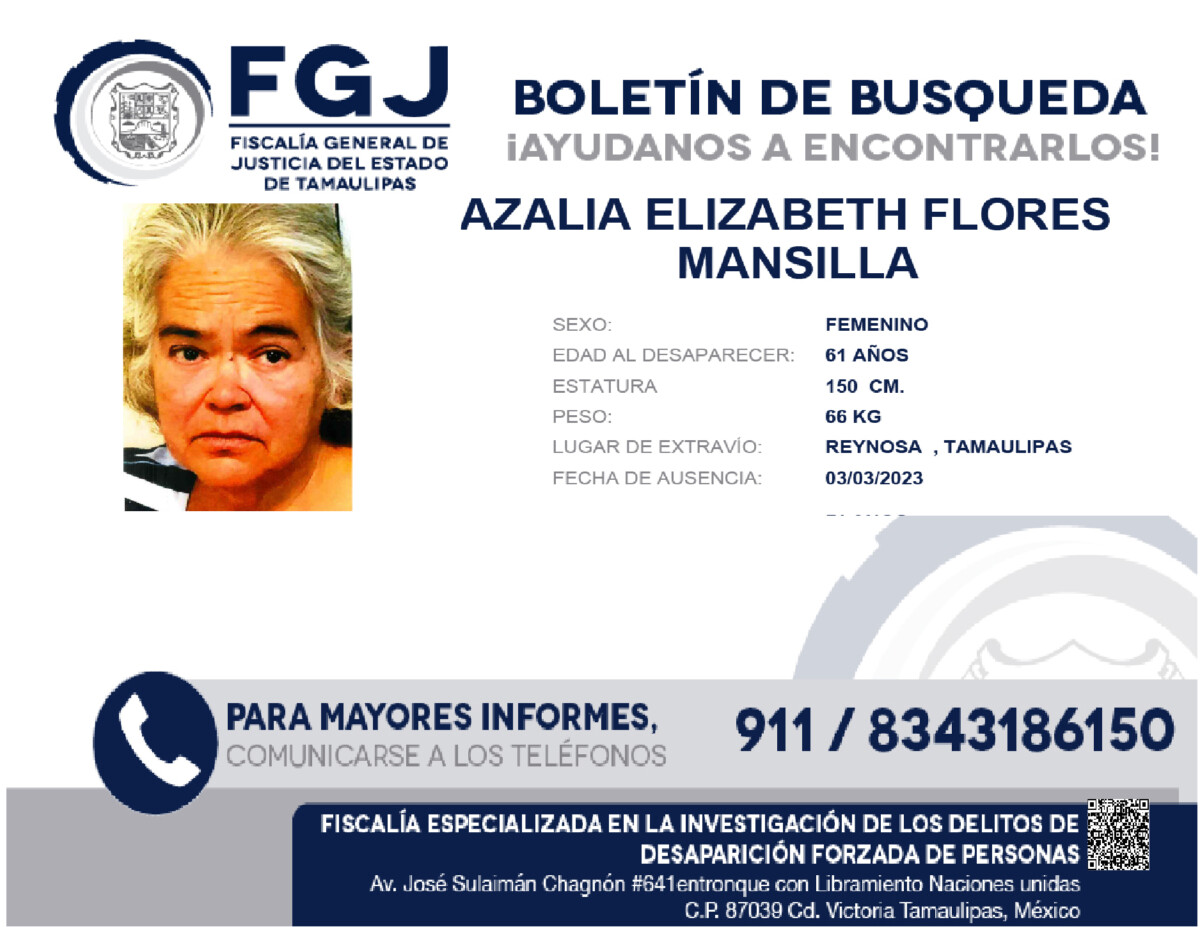 BOLETIN DE BUSQUEDA AZALIA