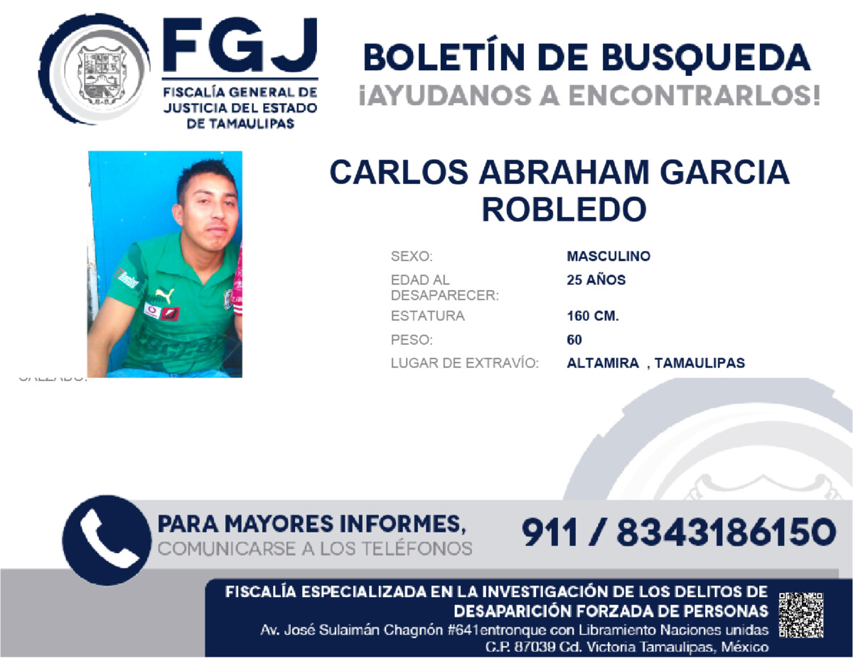 Boletin de Busqueda Carlos