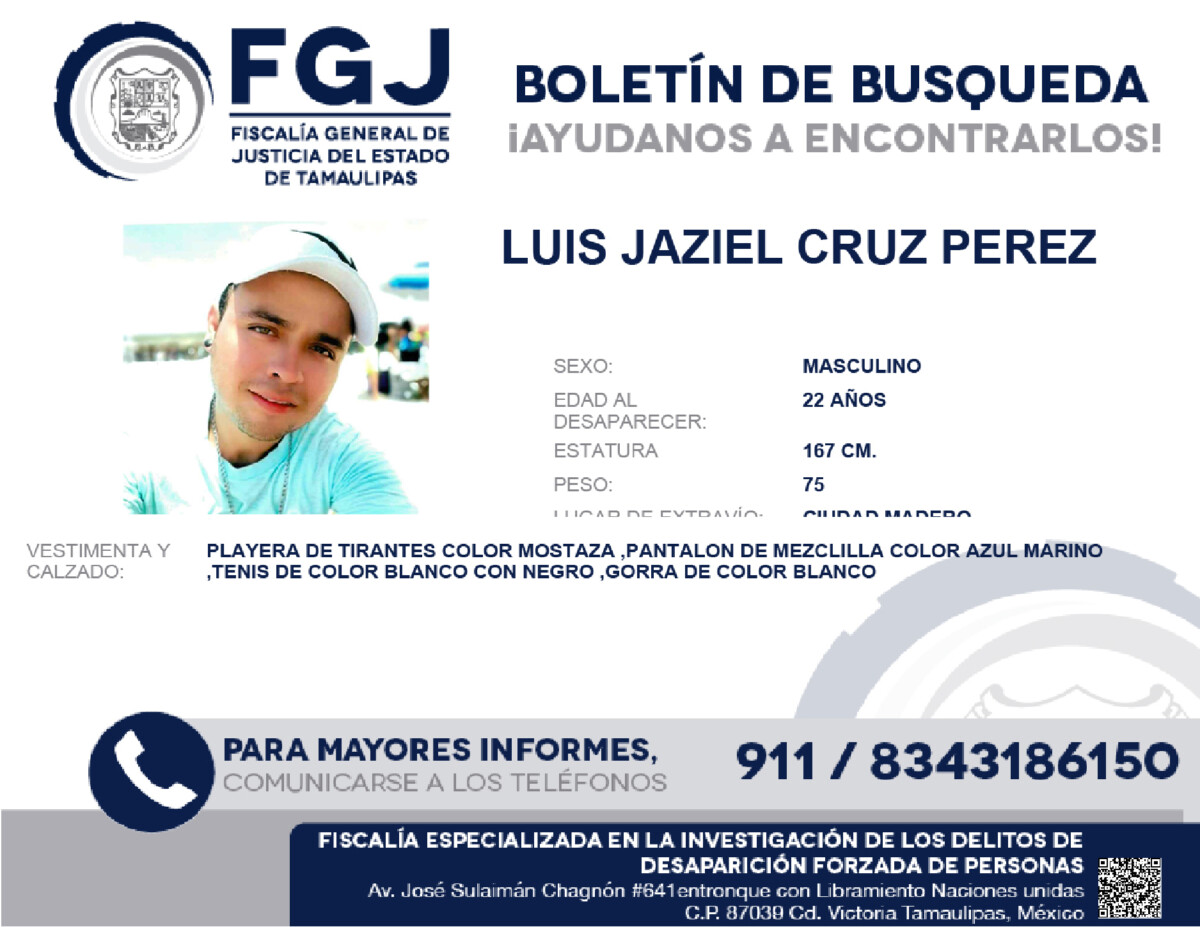 Boletin de Busqueda Luis Jaziel
