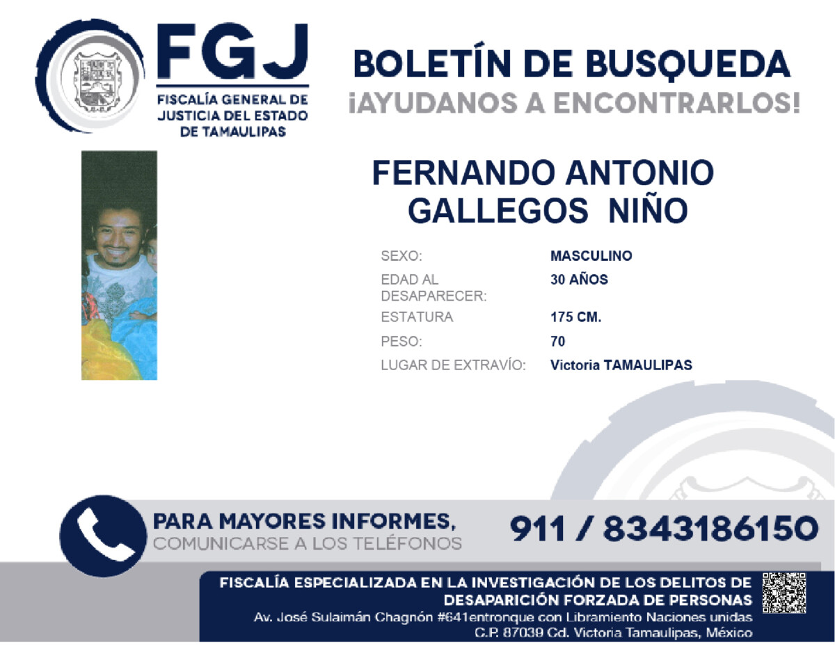 Boletin de Busqueda Fernando Antonio