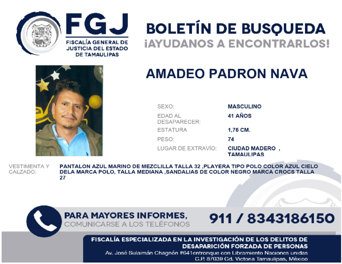 Boletín de Búsqueda Amadeo