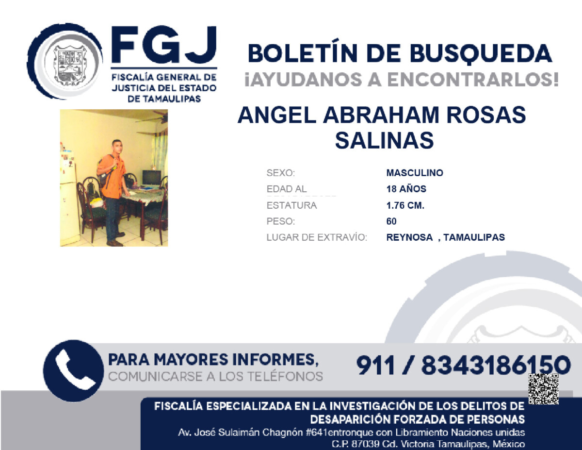 Boletín de Búsqueda Angel Abraham