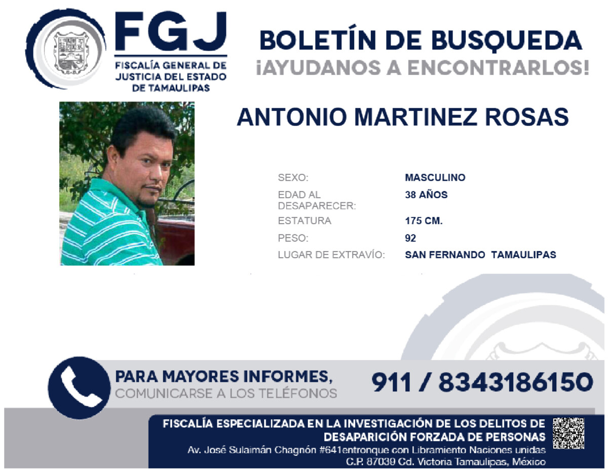 Boletin de Busqueda Antonio