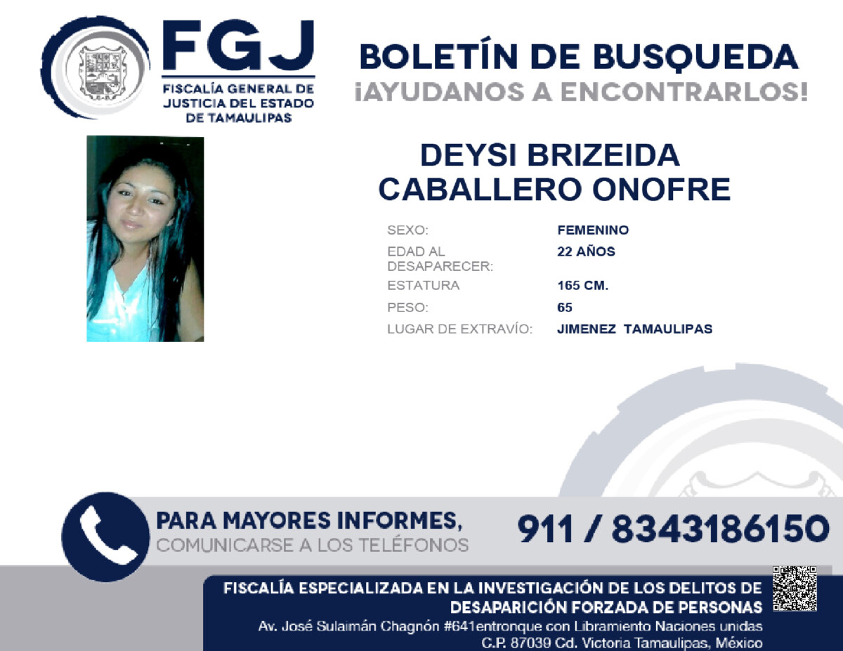 Boletín de Búsqueda DEYSSI BRIZEIDA