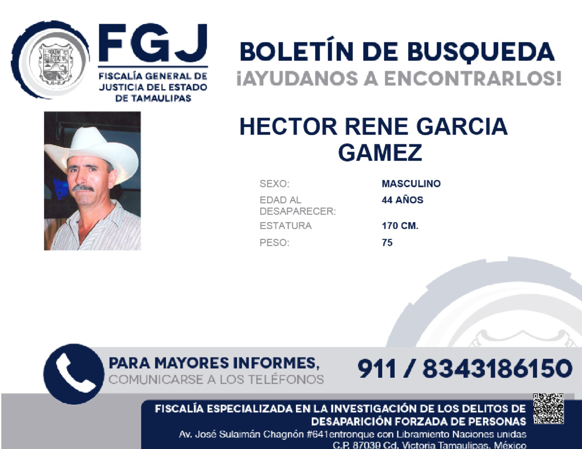 Boletin de Busqueda Hector Rene