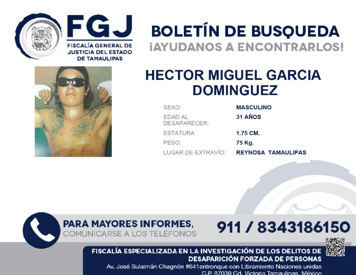 Boletín de Búsqueda Héctor Miguel
