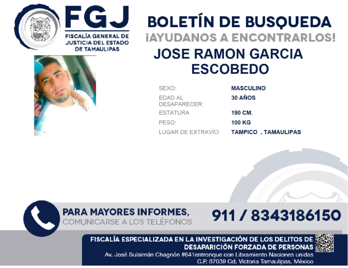 Boletin de Busqueda Jose Ramon