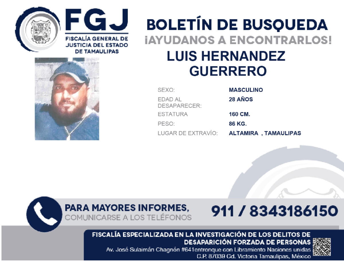 Boletin de Busqueda Luis Hernandez