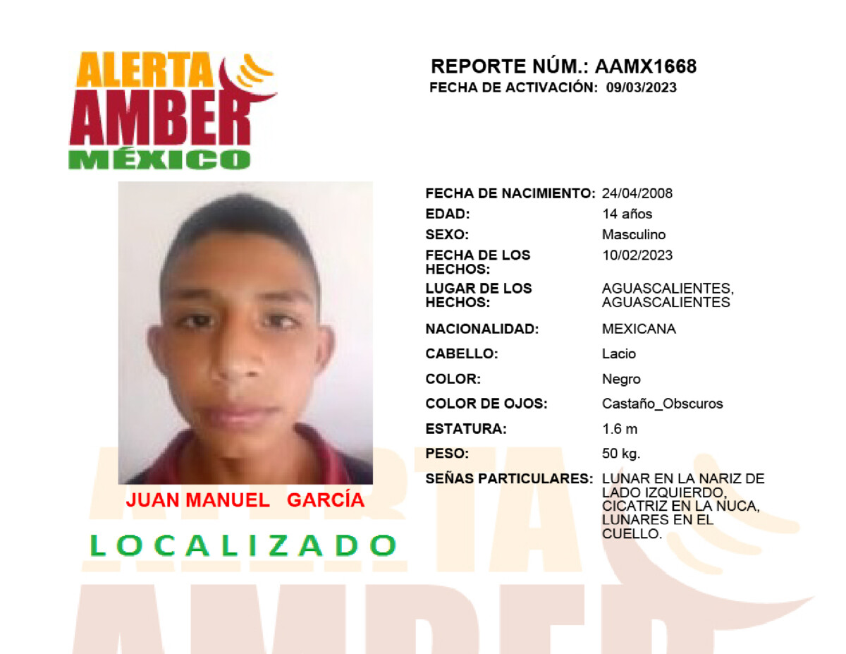 Alerta Amber Juan Manuel