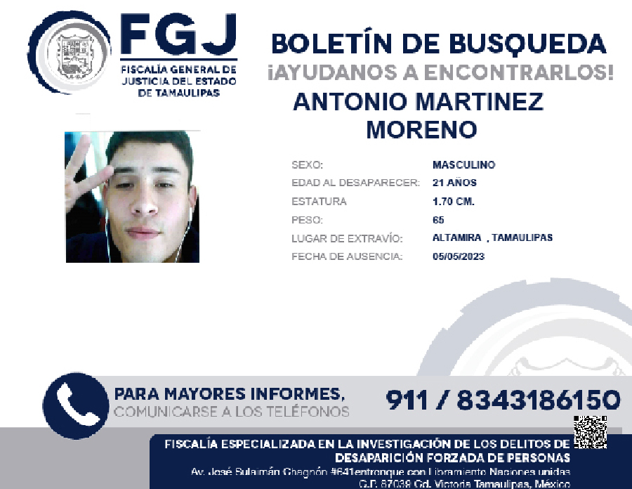 Boletin de Búsqueda Antonio