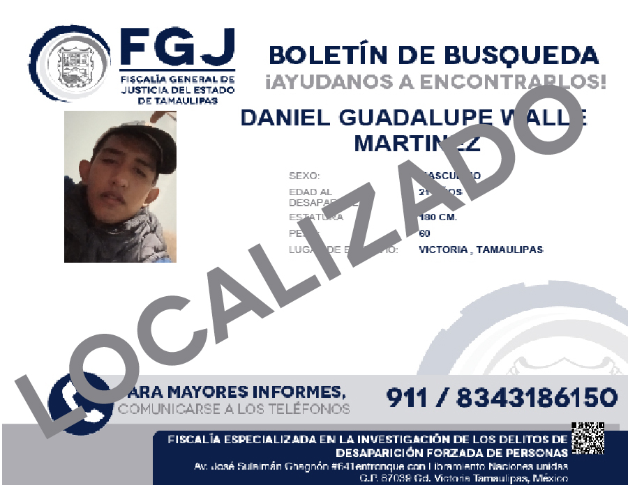 Boletin de Busqueda Daniel