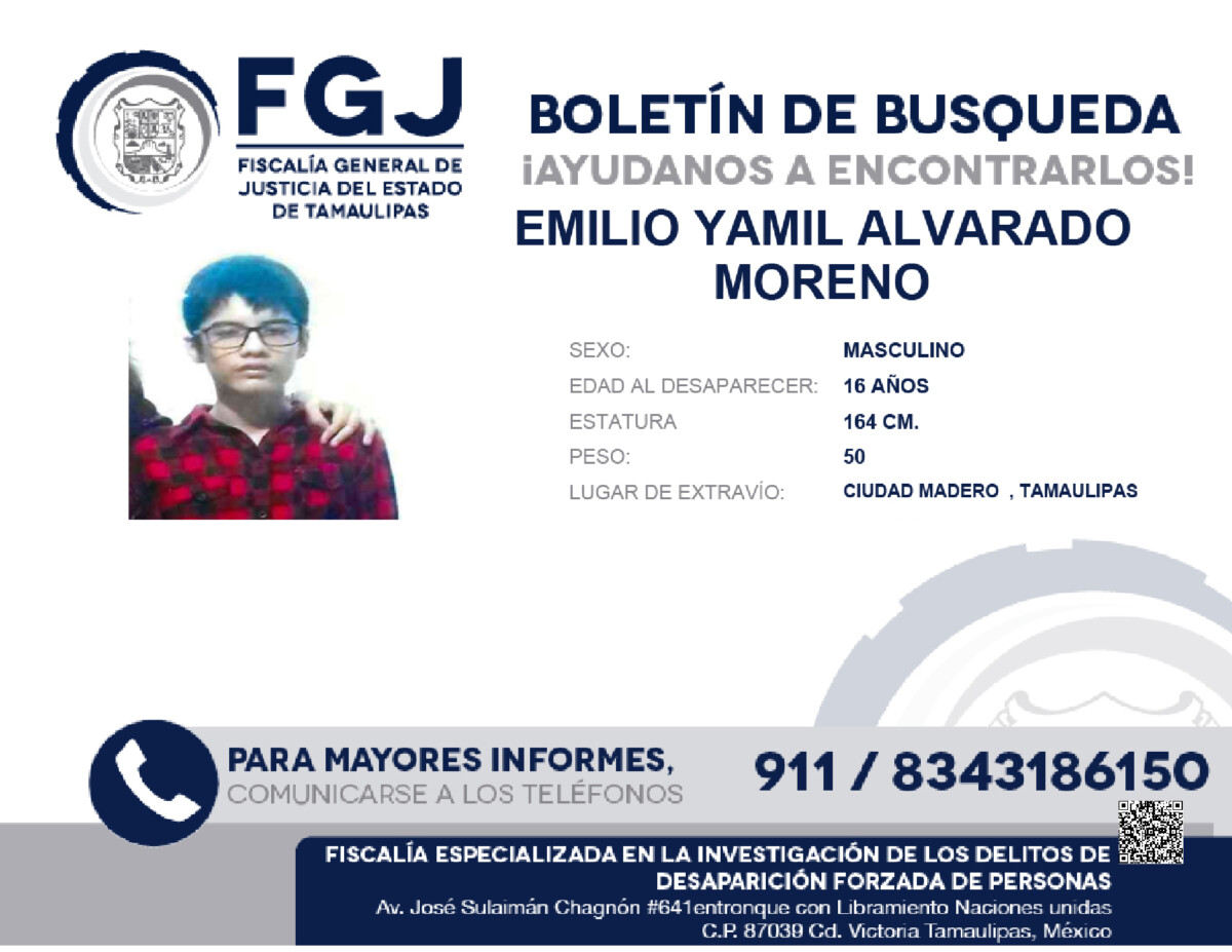 Boletín de Búsqueda Emilio Yail