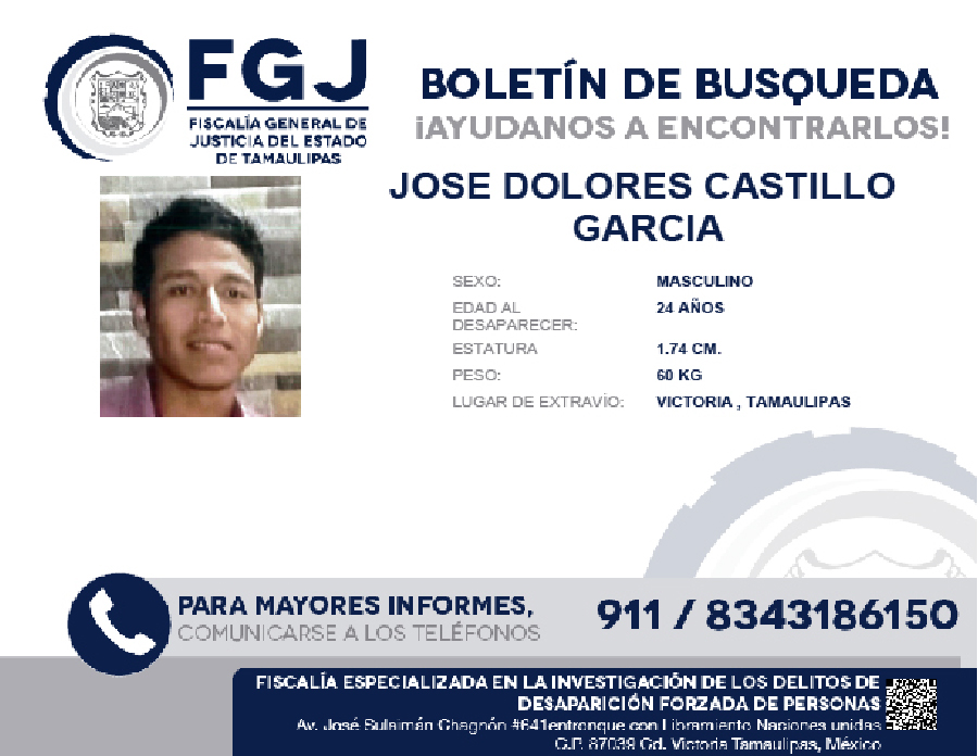 Boletín de Búsqueda José Dolores