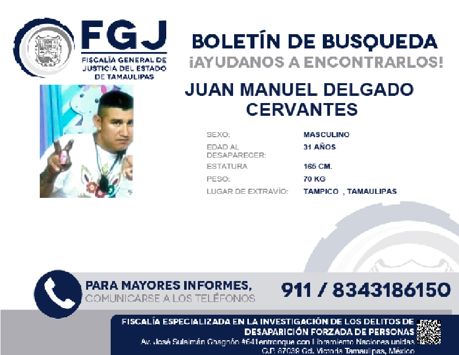 Boletin de Busqueda Juan Manuel