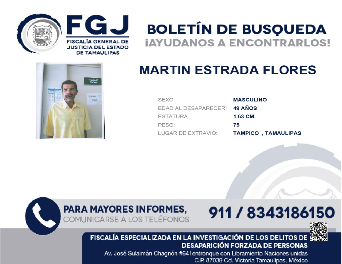 Boletin de Búsqueda Martín Estrada