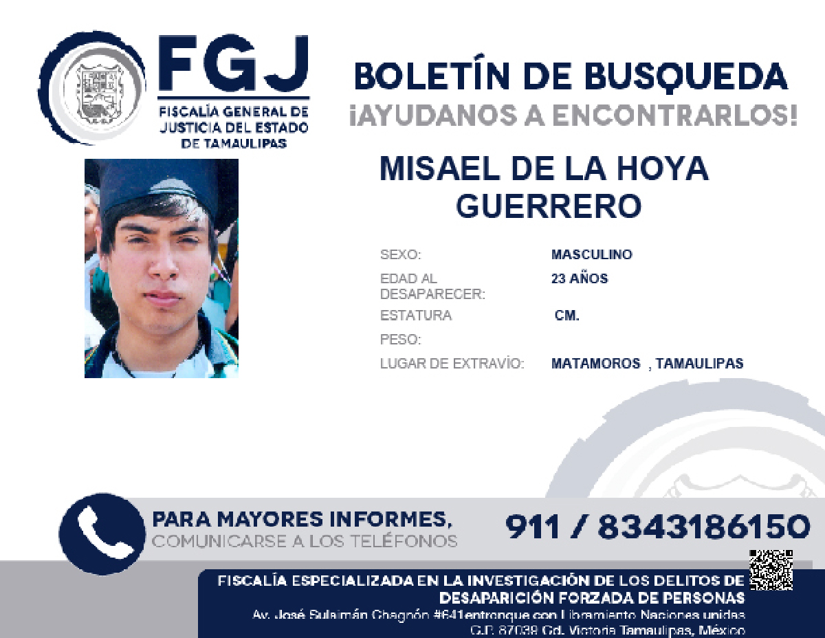 Boletin de Busqueda Misael