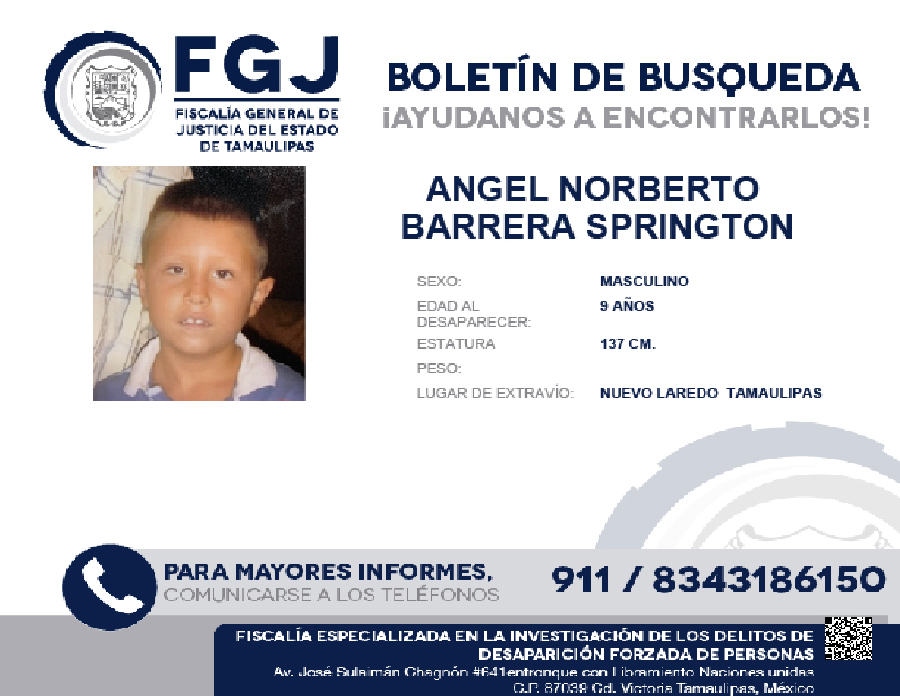 Boletín de Búsqueda Angel Norberto