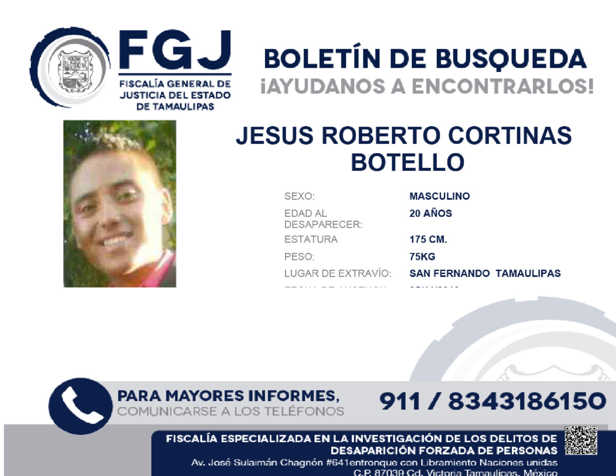 Boletin de Busqueda Jesus roberto