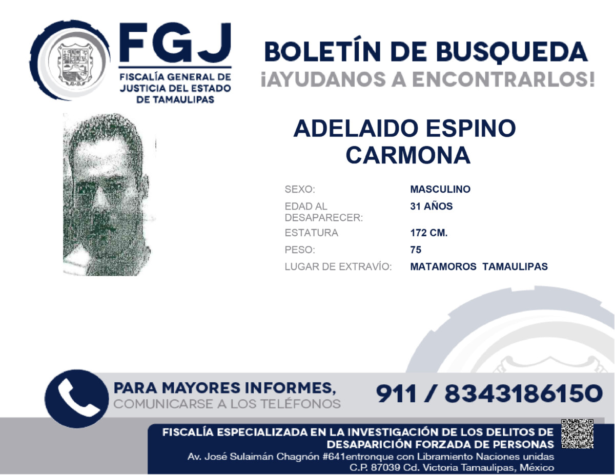 Boletin de Busqueda Adelaido