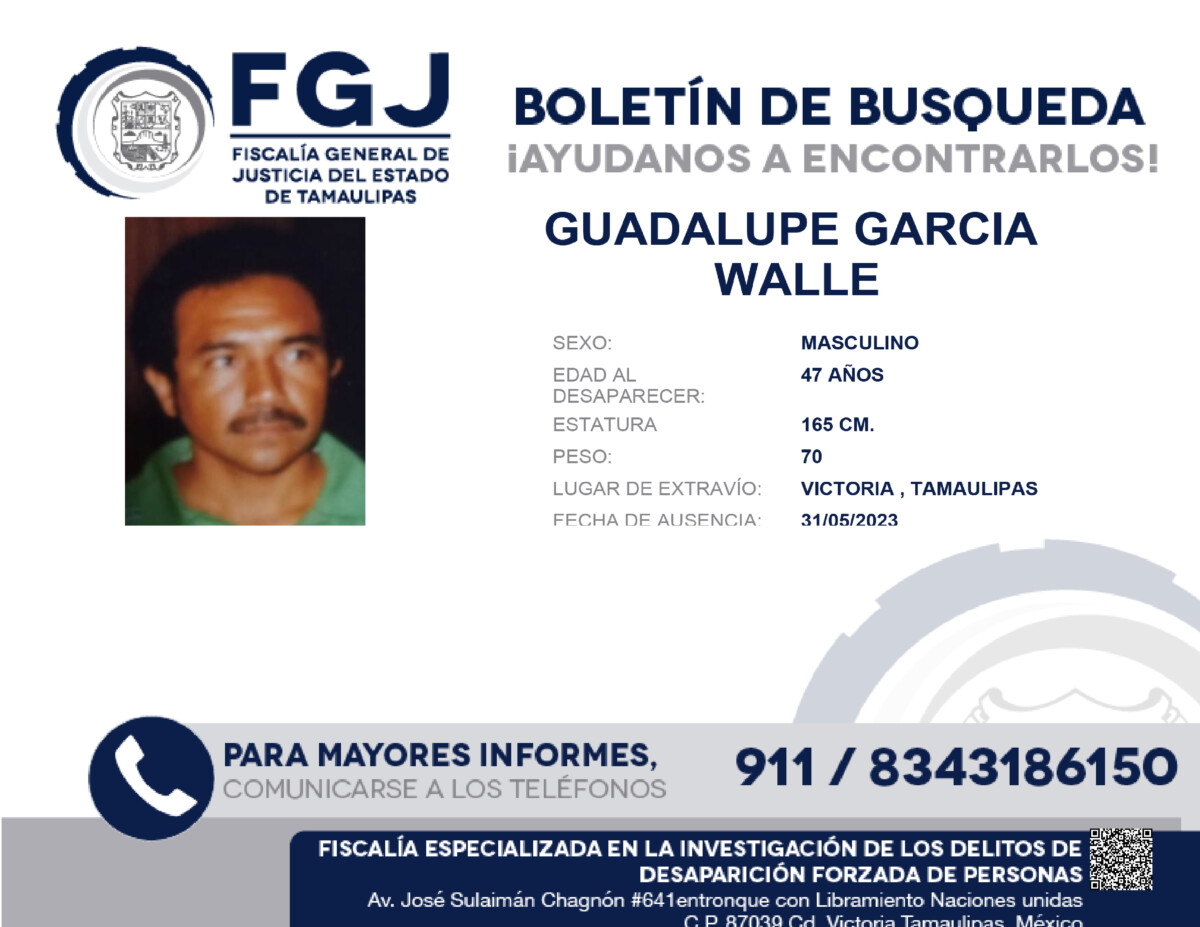 Boletin de Busqueda Guadalupe