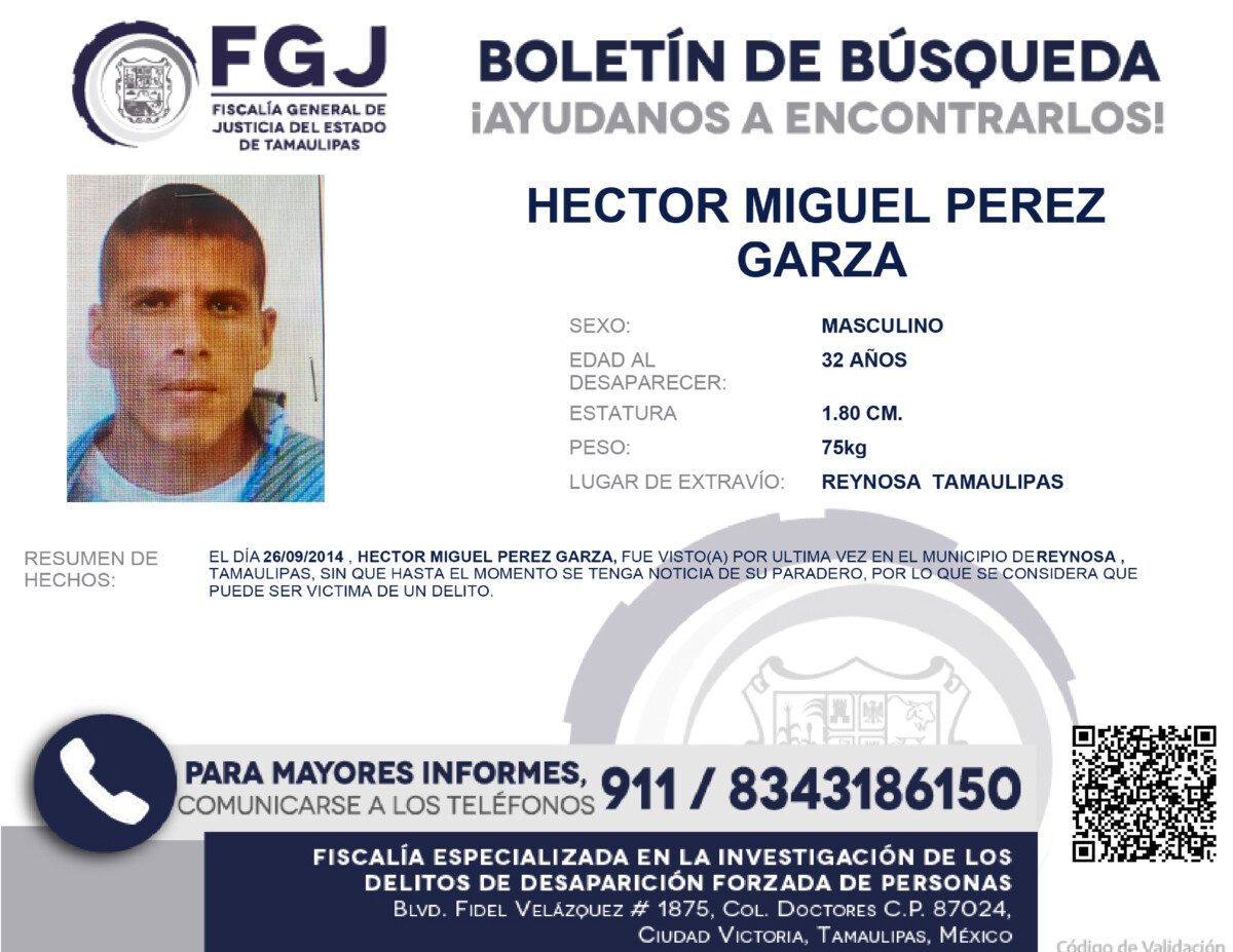 Boletin de Busqueda Hector Miguel