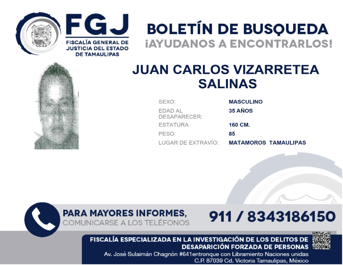 Boletin de Busqueda Juan Carlos