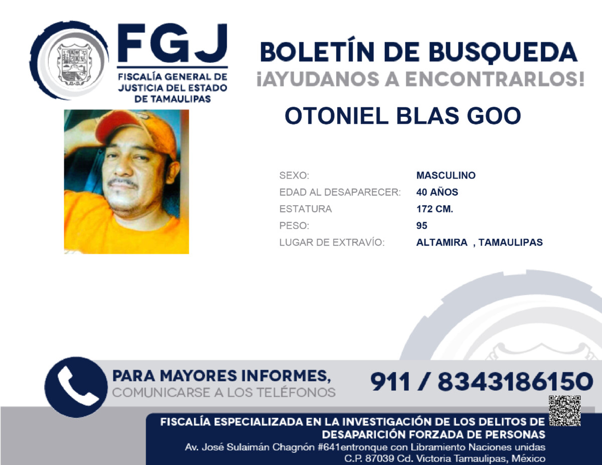 Boletin de Busqueda Otoniel