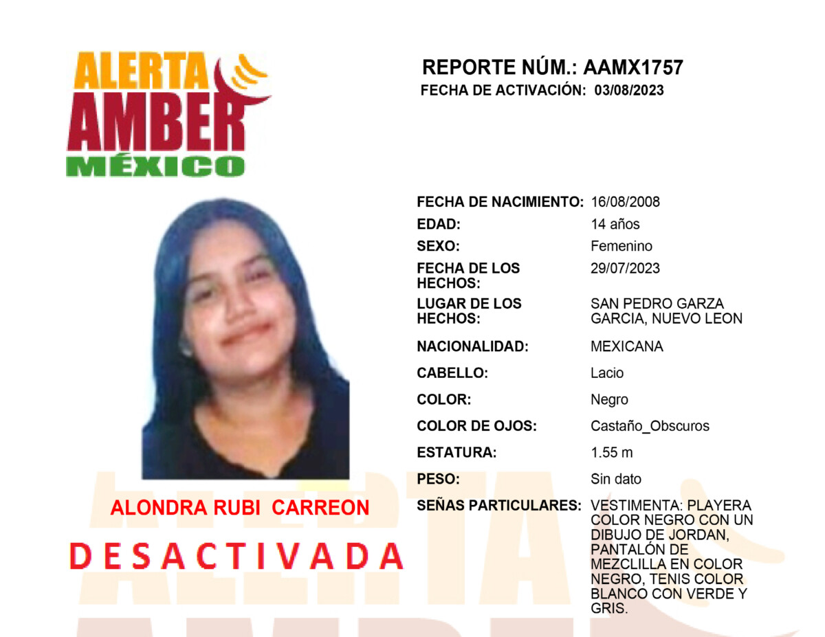 Alerta Amber Alondra