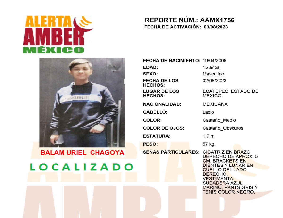 Alerta Amber Uriel