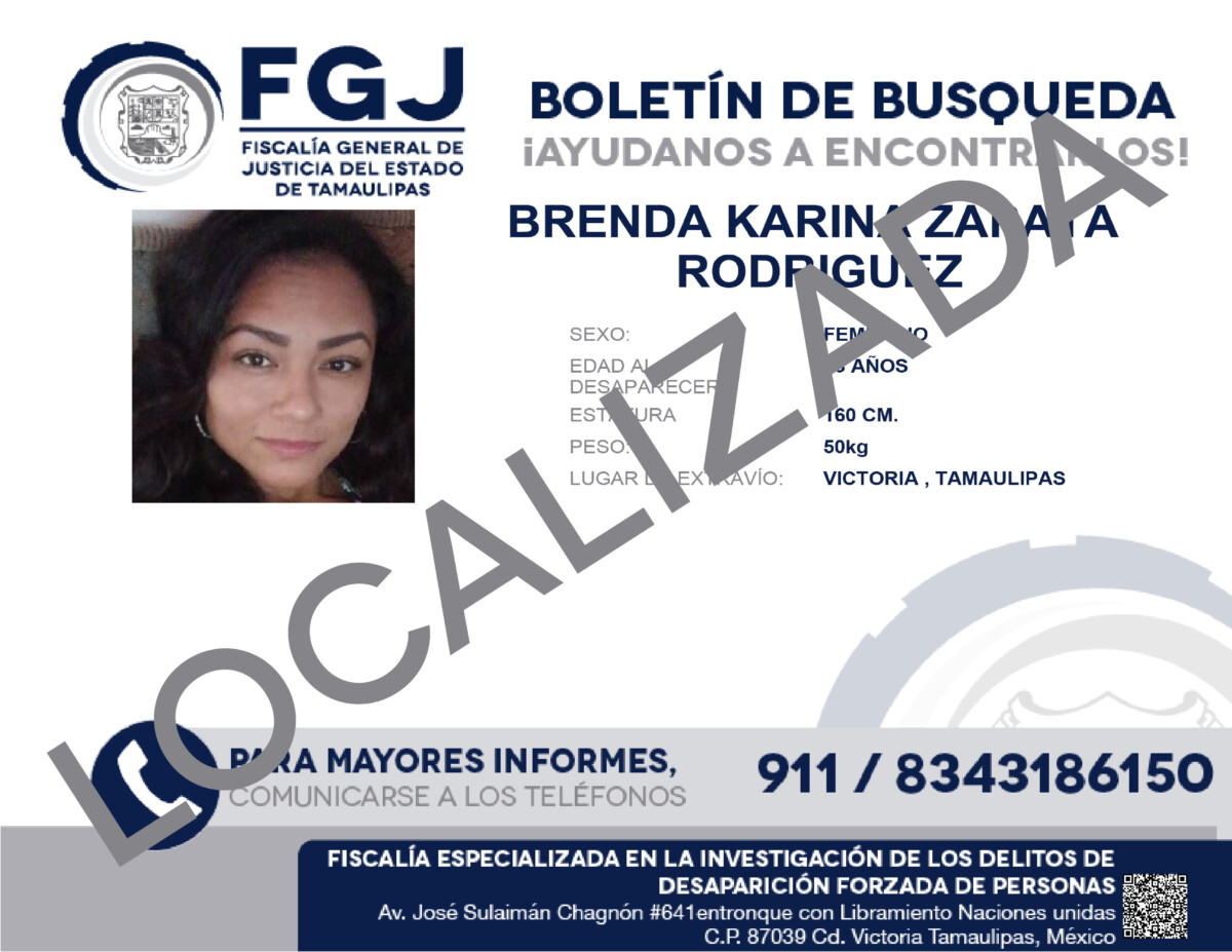 Boletin de Busqueda Brenda Karina