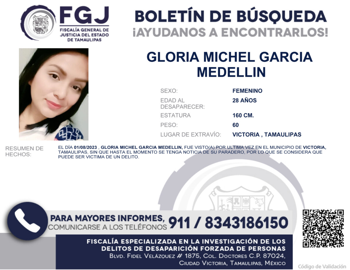 Boletín de Búsqueda Gloria