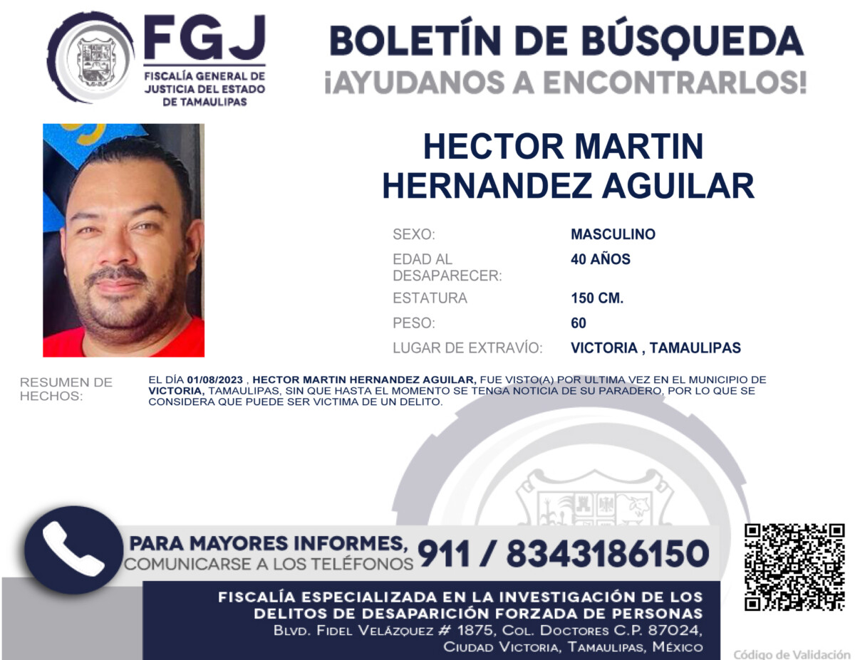 Boletín de Búsqueda Héctor