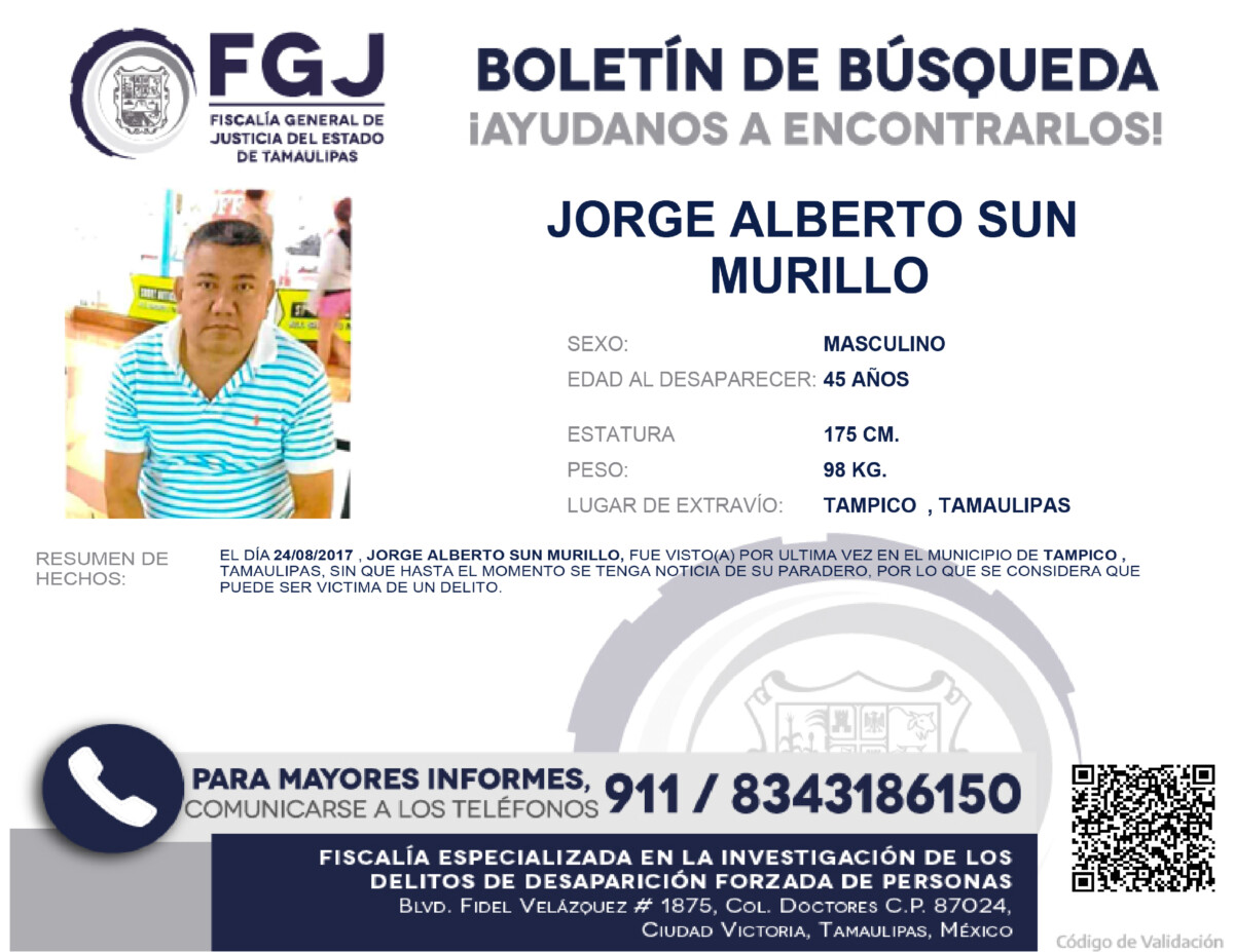 Boletin Busqueda Jorge Alberto