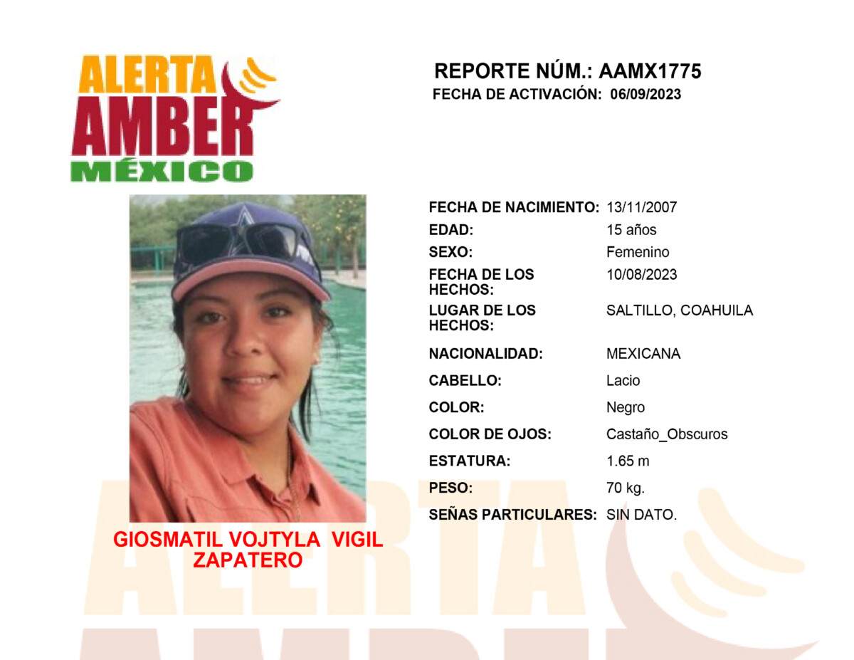 Alerta Amber Giosmatil Vigil