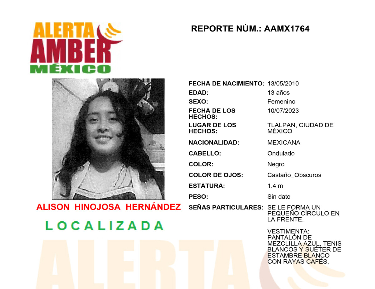 Alerta Amber Allison