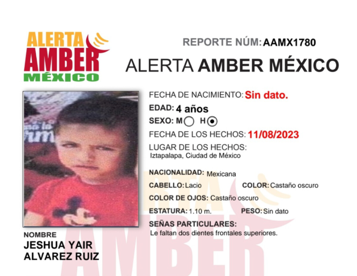 Alerta Amber Jeshua